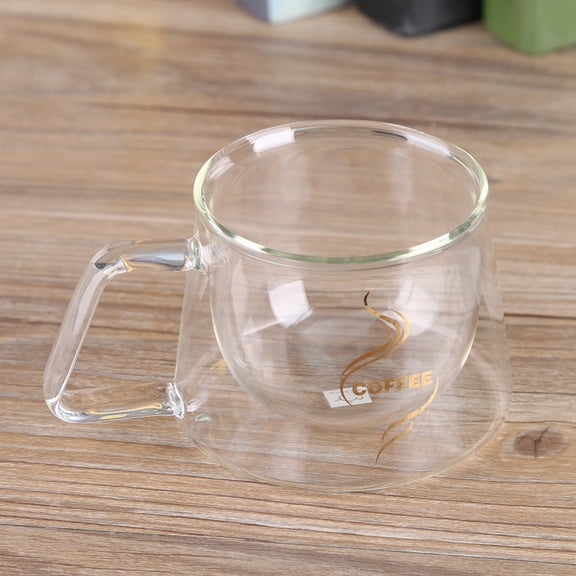 NFTIGB Double Wall Insulated Glass Cup Heat Resistant Coffee Mug Clear Glassware for Tea Milk, 8 oz / 236 ml