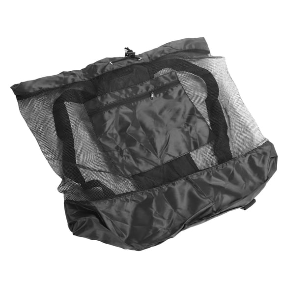 NFTIGB Drawstring Ball Mesh Bag, Large Capacity Oxford Cloth Storage Duffel for Football, Basketball, Volleyball - Size S (Holds 6 Balls, 9.84 inches / 25 cm)