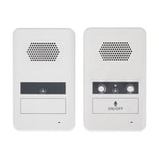 NFTIGB Dual Way Counter Intercom Premium Speaker Sensitive Mic Window Intercom System for Bank Office Hospital White 7.09 x 6.69 x 2.36 inches / 18 x 17 x 6 cm