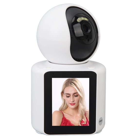 NFTIGB Dual Way Video Call Camera 1080P HD Security Smart WiFi 360 Degree Surveillance with 2.8 Inch Display Screen AI Motion Detection for Home Monitor