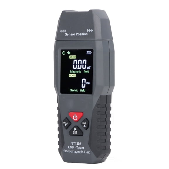 NFTIGB EMF Meter Handheld Electromagnetic Field Radiation Detector Digital LCD Portable Tester for Home Inspection, 7.48 inches / 19 cm Length, 4.59 oz / 130 g Weight