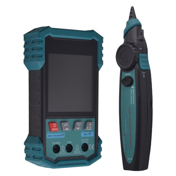 NFTIGB ET623 Advanced Digital Network Cable Tester & Multimeter with PoE Testing, Wire Tracker, Cable Length Measurement (2.5-400M), and LED Flashlight (8.66 inches / 22 cm)