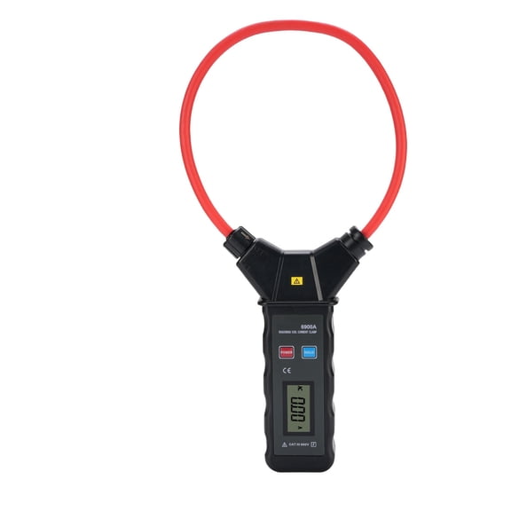 NFTIGB ETCR6900A AC Current Flexible Clamp Meter 0-5000A 0-600V Backlit LCD Display Flexible Coil Large Current Tester for Industrial and Home Electrical Repair