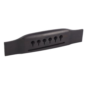 NFTIGB Ebony 6 String Guitar Saddle Bridge Replacement Accessory Part for Playing, 5.91 inches / 15 cm, 1.62 oz[cite: 1]
