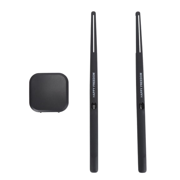 NFTIGB Electric Air Drum Set Virtual Reality Portable Tabletop Drum Sticks for Kids and Adult Beginners 13.78 inches / 35.00 cm Black