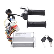 NFTIGB Electric Bike Controller Kit Brushless Motor Speed Controller with Throttle Handle Grip Keys for Electric Scooter Modification, 36V/48V 6-Tube Intelligent E-Bike Accessories 13.7x5.9x2.7 in