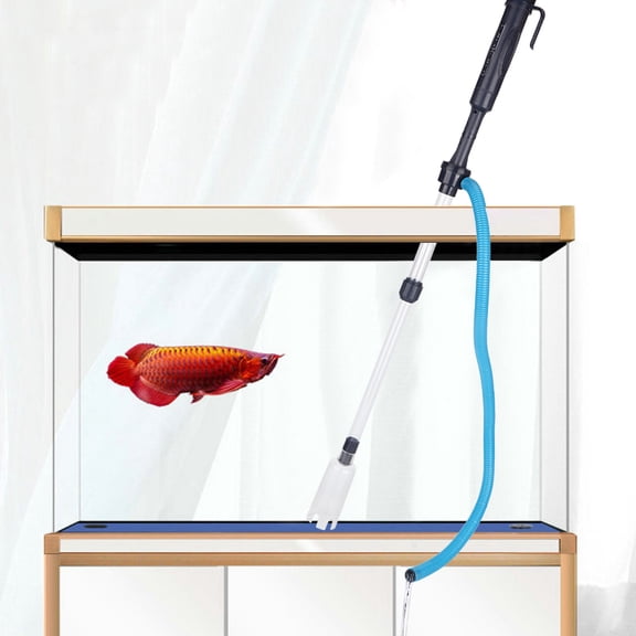 NFTIGB Electric Fish Tank Aquarium Gravel Cleaner Vacuum Sand Washer Cleaning Pump Device, 32.9 inches / 83.5 cm Adjustable Length Multi-functional Siphon Water Changer and Suction Feeder