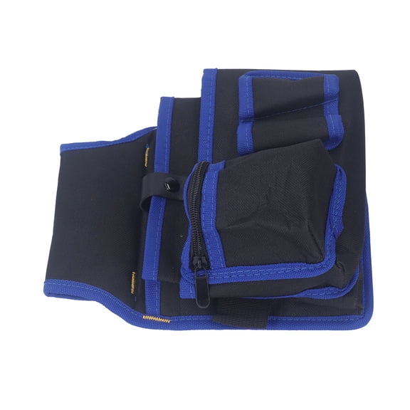 NFTIGB Electrician Waist Bag, Waterproof Oxford Cloth Maintenance Tool Organizer, Heavy Duty Multi Pockets Utility Storage Pouch for Repair Tools and Hardware Gadgets, 11.4 inches / 29 cm, Blue Edge