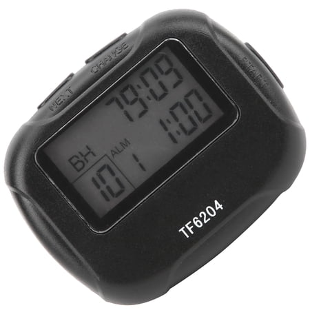 NFTIGB Electronics Interval Timer ABS Segment Stopwatch for Sports Yoga Boxing Training, Black, 7.09 inches / 18.00 cm
