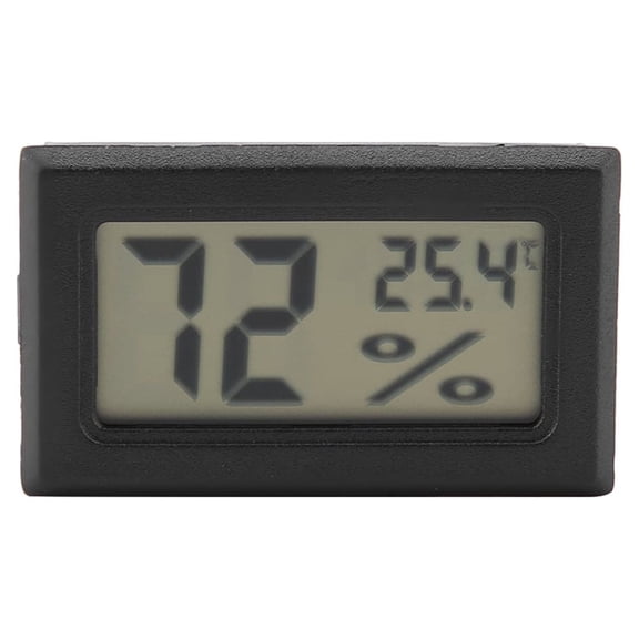 NFTIGB Embedded Digital Hygrometer Thermometer Humidity Temperature Monitor with Built-in Probe Black for Aquarium Terrarium Reptile Tank Display Accurate Measurement (2.36 inches / 6.00 cm) New
