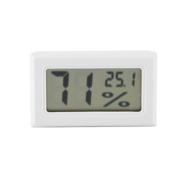 NFTIGB Embedded Digital Hygrometer Thermometer Humidity Temperature Monitor with Built-in Probe White for Aquarium Terrarium Reptile Tank Display Accurate Measurement (2.36 inches / 6.00 cm) New