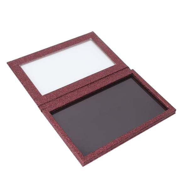 NFTIGB Empty Magnetic Makeup Palette Organizer for Eyeshadow Lipstick Blush Display, Professional DIY Cosmetics Storage Box Case in Burgundy, Travel Friendly Size (8.07 inches / 20.5 cm)