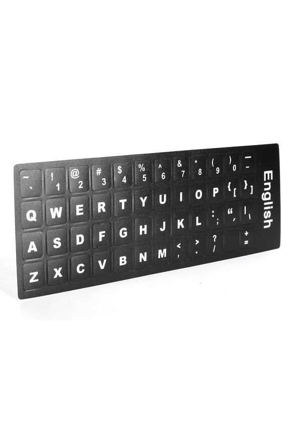 English Keyboard Sticker Replacement Non Slip Protective Decal Set for Desktop PC and Laptop Keyboards (0.5 x 0.4 inches / 1.3 x 1.1 cm)