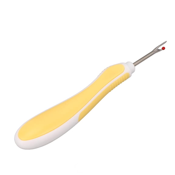 NFTIGB Ergonomic Seam Ripper Yellow Silicone Handle Stitch Remover Thread Unpicker Tool For Sewing Quilting And Crafting Lightweight Essential Accessory 7.48 Inches