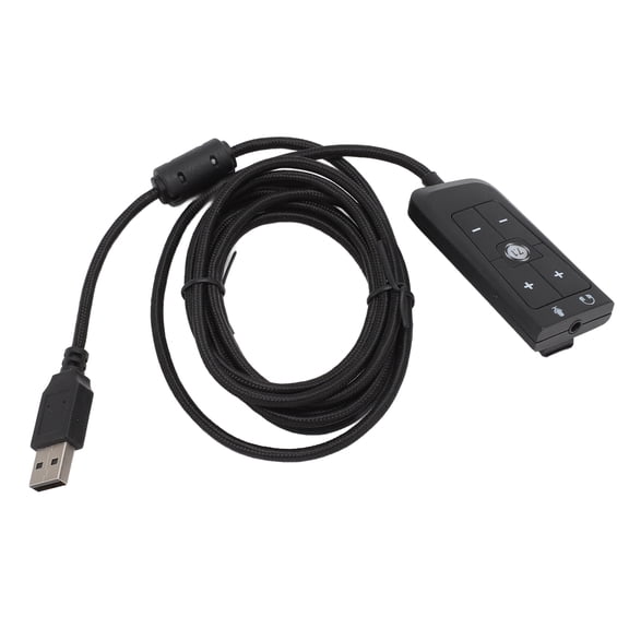 NFTIGB External USB to 3.5mm Jack Audio Sound Card Adapter 7.1 Channel Extender Cable for Gaming Headsets PC PS5 PS4 Xbox