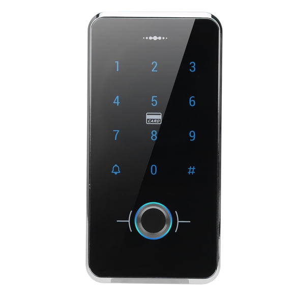 NFTIGB F20 Semiconductor Fingerprint IC Card Password Access Control Machine IP68 Waterproof Smart Door Lock for Outdoors Community Security System, 7.09 inches / 18 cm