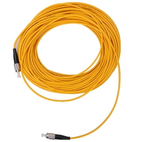 NFTIGB FC/UPC to FC/UPC Single Mode Optical Fiber Patch Cable 20m / 65.6ft Yellow Premium Durable Single Mode Network Cord for High-Speed Data Transmission Local Area Network Applications