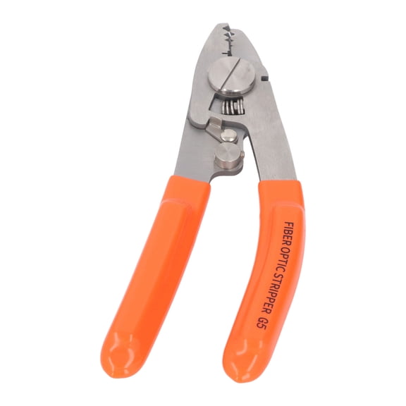 NFTIGB Fiber Optic Stripper, Stainless Steel 5-Hole Cable Stripping Tool Pliers, Adjustable Opening Multi-Functional Hand Tool for Bare Fiber Pigtail Jumper Wire