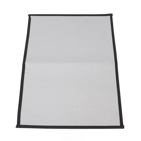 NFTIGB Fireproof Grill Pad Fiberglass Cloth Heat Resistant Foldable Square Fire Pit Mat for Patios Yards Gray L 41.34x23.62 inches / 105x60 cm