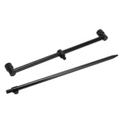 NFTIGB Fishing Rod Pod Set Aluminum Alloy Extended Bank Stick Buzz Bars Fishing Rack Holder, 24 inches / 61 cm Length, Silver