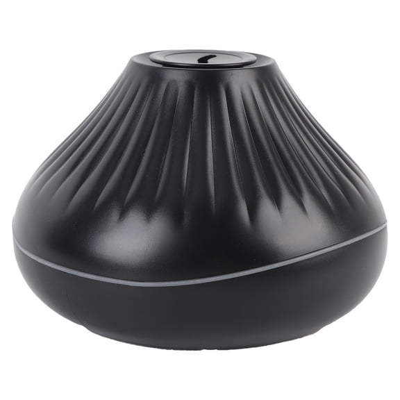NFTIGB Flame Diffuser Humidifier, 160ml / 5.4 fl oz Water Tank with 7 Color Flame Night Light, Quiet Ultrasonic Essential Oil Diffuser for Home Office Desk, 1 Count (Black)
