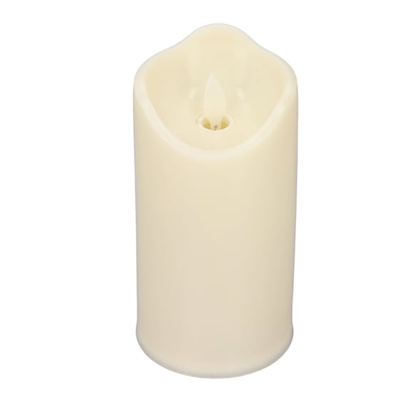 NFTIGB Flameless Candle Large LED Candlestick Electric Light Home Decoration Warm Light Plastic Pillar Fake Candles for Party Wedding Festival Table Centerpiece Display 6.3 inches / 16 cm AAA Battery