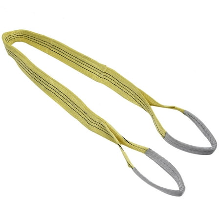 NFTIGB Flat Lifting Sling 3T Heavy-Duty PES Webbing Straps High Strength Crane Load Lifting Accessories, 75mm Wide / 2.95 inches, 2 Meters / 6.56 feet