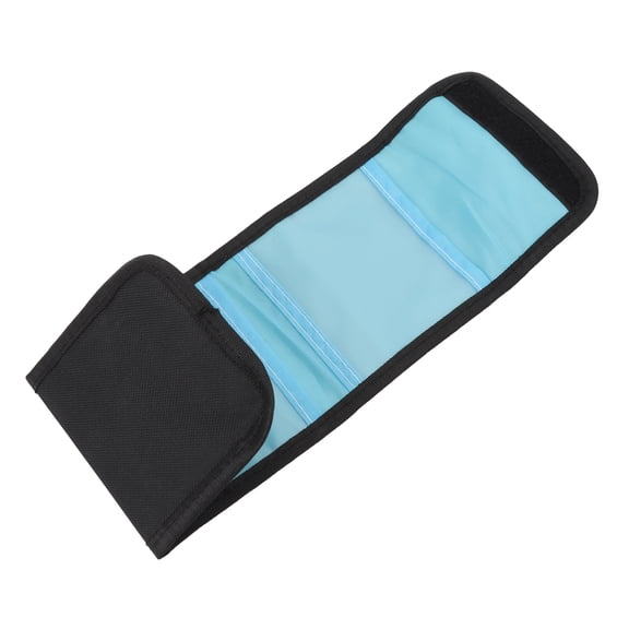 NFTIGB Foldable Nylon Camera Lens Filter Bag Case Pouch, Waterproof and Shockproof, Fits 25-86mm Round & 83x100mm Square Filters, 3 Pcs Pack, Black (4.33 inches / 11 cm)