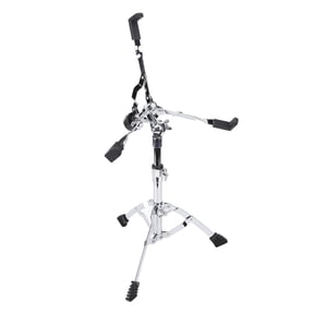 NFTIGB Foldable Snare Drum Stand Adjustable Height 21.65-23.62 inches / 55-60 cm Portable Double Support Drum Practice Pad Stand Tripod Rack Stainless Steel Instrument Accessory for Beginners