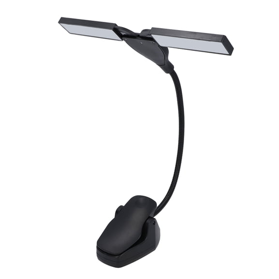 NFTIGB Folding Music Stand Light, Compact Portable LED Professional 3 Brightness Clip On Piano Lamp, 28 LEDs, USB Powered, Black