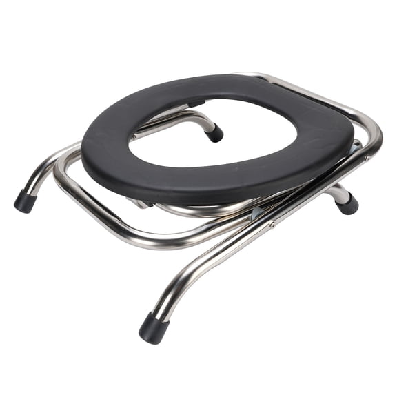 NFTIGB Folding Toilet Chair Portable Commode Chair Stainless Steel Ergonomic Commode for Adults 30cm / 11.81in[cite: 1]