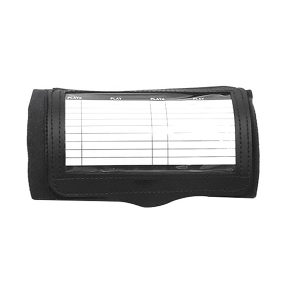 NFTIGB Football Playbook Wristband with Clear Window, Professional Tactical Armband for Basketball and Softball, Black (6.69 inches / 17.00 cm)