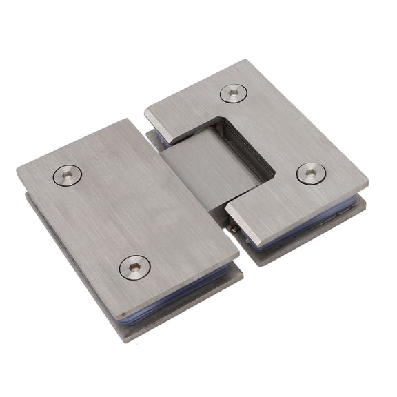NFTIGB Frameless Glass Shower Door Hinge 180 Degree Heavy Duty Bathroom Door Hinge for 8mm to 12mm Thick Glass, Stainless Steel Replacement Hardware Parts (4.72 inches / 12 cm)