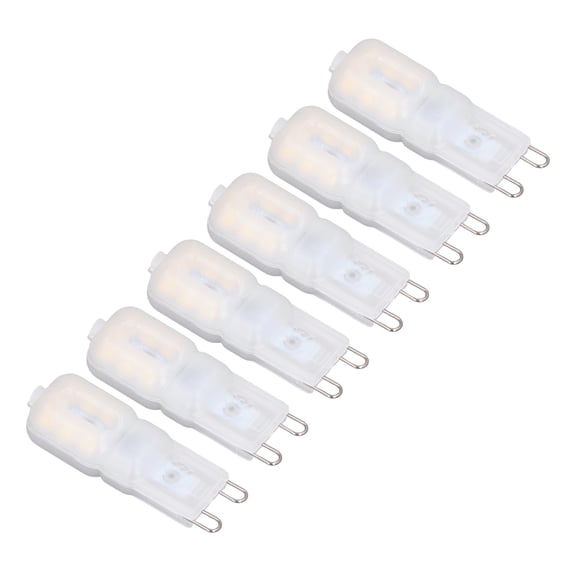 NFTIGB G9 LED Light Bulbs Dimmable 3W G9 Base 360 Degree Beam Angle T4 Shape Mini LED Bulbs for Ceiling Lamps, Wall Sconces and Pendant Fixtures, 1.97 inches / 5.0 cm, Natural White 220V (6-Pack)