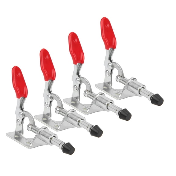 NFTIGB GH-301AM Heavy Duty Toggle Clamp, Push-Pull Quick Release Hand Tool Set for Welding and Woodworking, 99.2 lbs / 45 kg Load Capacity, 4-Pack
