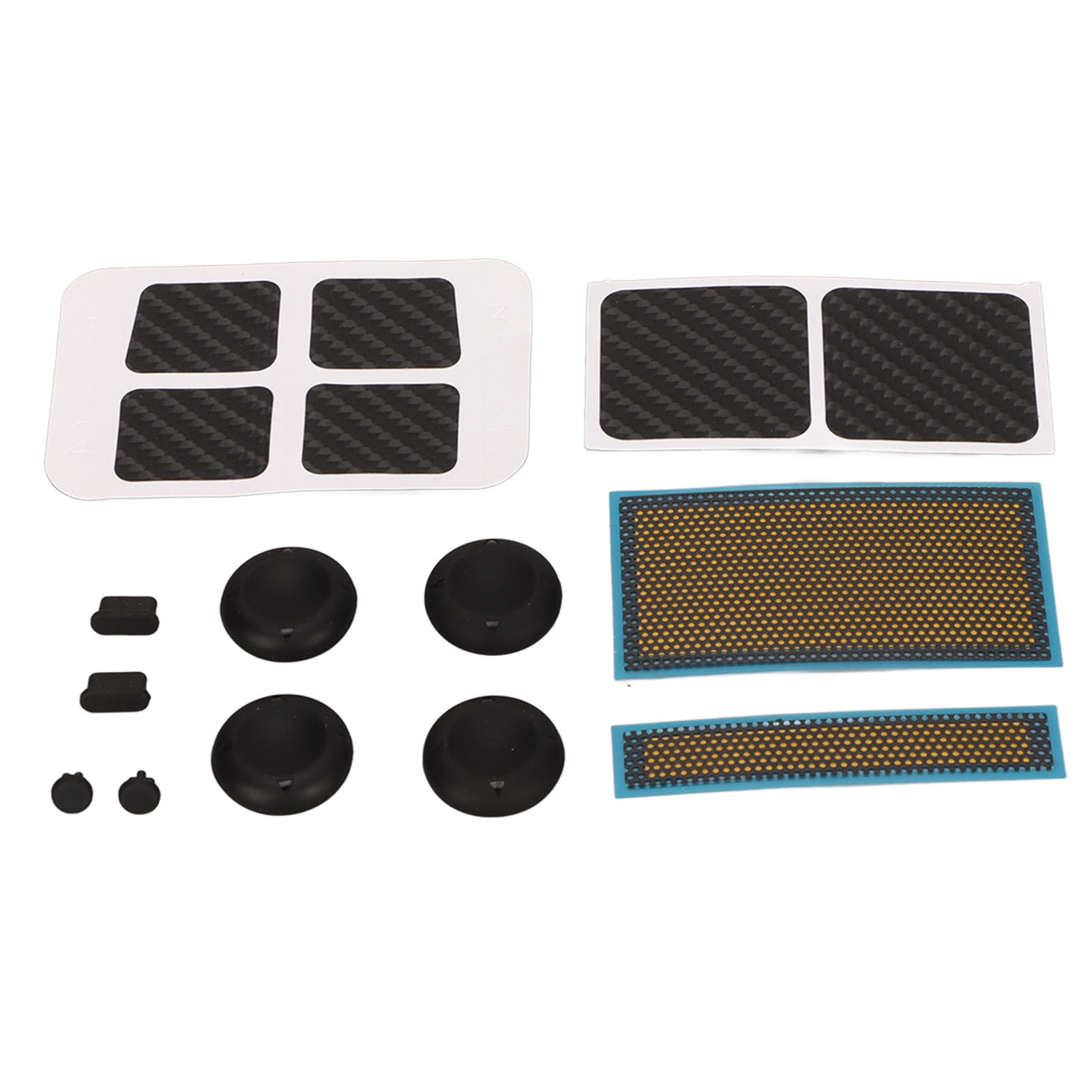 NFTIGB Game Console Protection Kit for Steam Deck, Protective Stickers, Dust Screen, Plugs & Silicone Joystick Caps (Tot