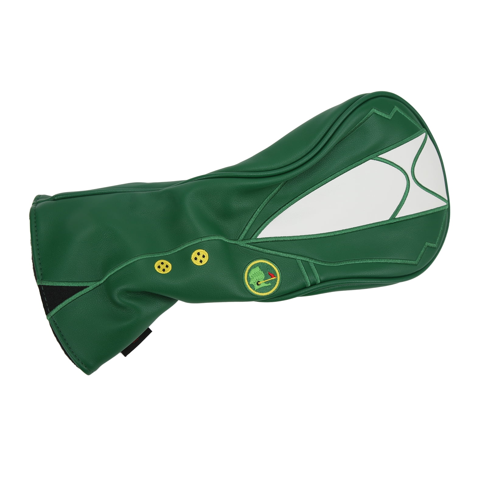 NFTIGB Golf Club Head Cover PU Leather Elastic Neckline Soft Thick Lining Rainproof Sunscreen Driver Headcover 1 Wood Masters Green Jacket Design 13 inches / 33 cm Length Protector Sleeve
