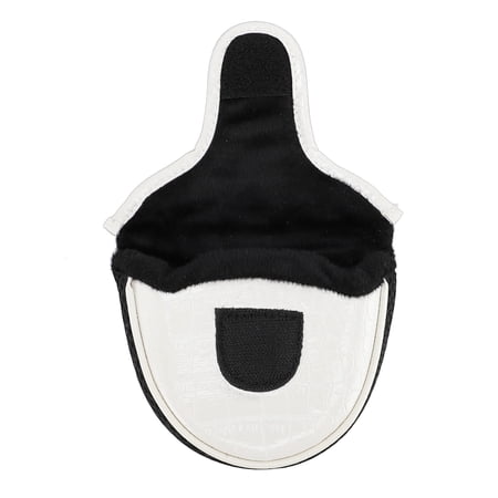 NFTIGB Golf PU Putter Cover Headcover Club Protector Equipment Soft Lining Anti Slip Splashproof White