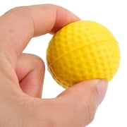 NFTIGB Golf Practice Balls PU Material Soft Elastic Training Balls for Children and Beginners 12 Pieces Per Pack Vibrant Yellow High Visibility Indoor Outdoor Use 7.08 inches / 18 cm