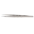thumbnail image 1 of NFTIGB Grafting False Eyelashes Extension Tool, Professional Premium Stainless Steel Straight Tweezers for Individual Lashes & Cluster Application (6.3 inches / 16 cm), Silver Finish Makeup Tool, 1 of 7