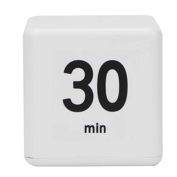 NFTIGB Gravity Sensor Flip Timer, Digital Cube Timer for Workout & Kitchen, 15-20-30-60 Minutes, Yellow (3.15 in / 8 cm)