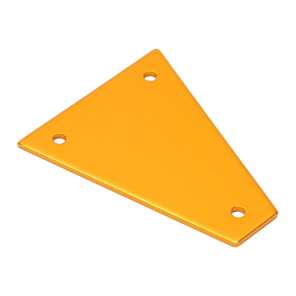 NFTIGB Guitar Truss Rod Cover Plate 3 Hole Metal Iron Replacement Part Accessories For Electric Guitars Acoustic Guitars Golden Finish Hardware Upgrade (2.75 inches / 7 cm Length)