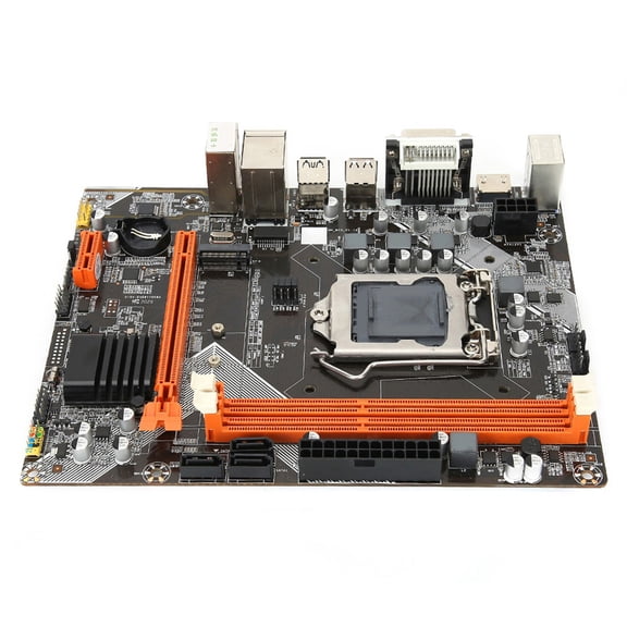 NFTIGB H61 Desktop Computer Motherboard Support DDR3 M.2 NVME LGA 1155 Socket Micro ATX Dual Channel RAM Gigabit LAN Integrated Graphics