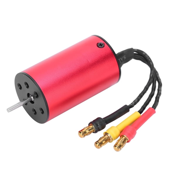 NFTIGB HH2440 4000KV RC Brushless Motor Lightweight Upgrade Part for 1/18 Scale Radio Control Car and Ship Boat Models High Performance Red Metal (0.94 in / 24 mm Diameter)