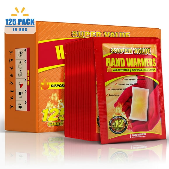 NFTIGB Hand Warmers Disposable 125 Pack, Long Lasting Safe Air Activated, up to 12 Hours of Heating