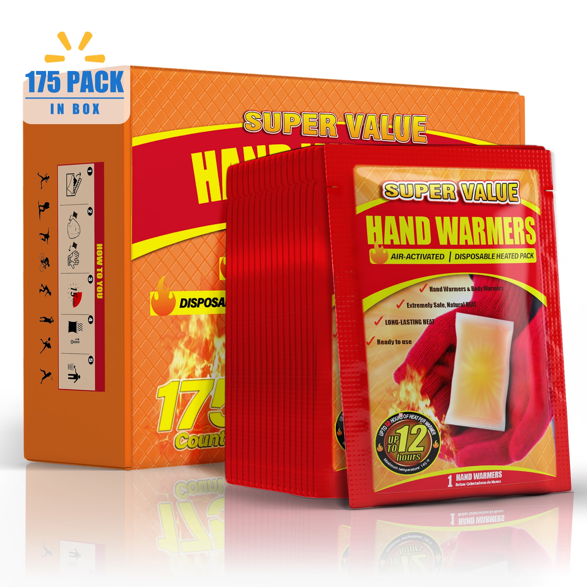 NFTIGB Hand Warmers, Disposable 175 Pack, 12 Hours
