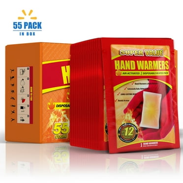 NFTIGB Hand Warmers Disposable 55 Pack, Long Lasting Safe Air Activated, up to 12 Hours of Heating