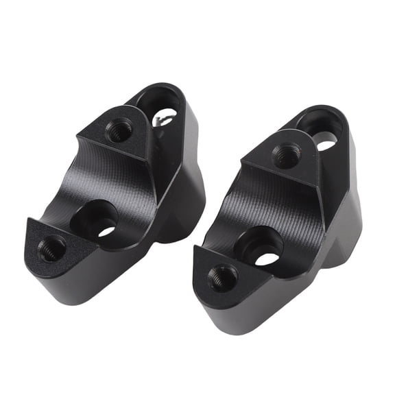 NFTIGB Handlebar Riser Move Back Adapter Kit, Heavy Duty CNC Aluminum Alloy Motorcycle Handle Bar Lifter Mount Extension for CFMOTO 450MT 450 MT MT450 2024+, 1.18 inches (3cm) Rise, Black Pair