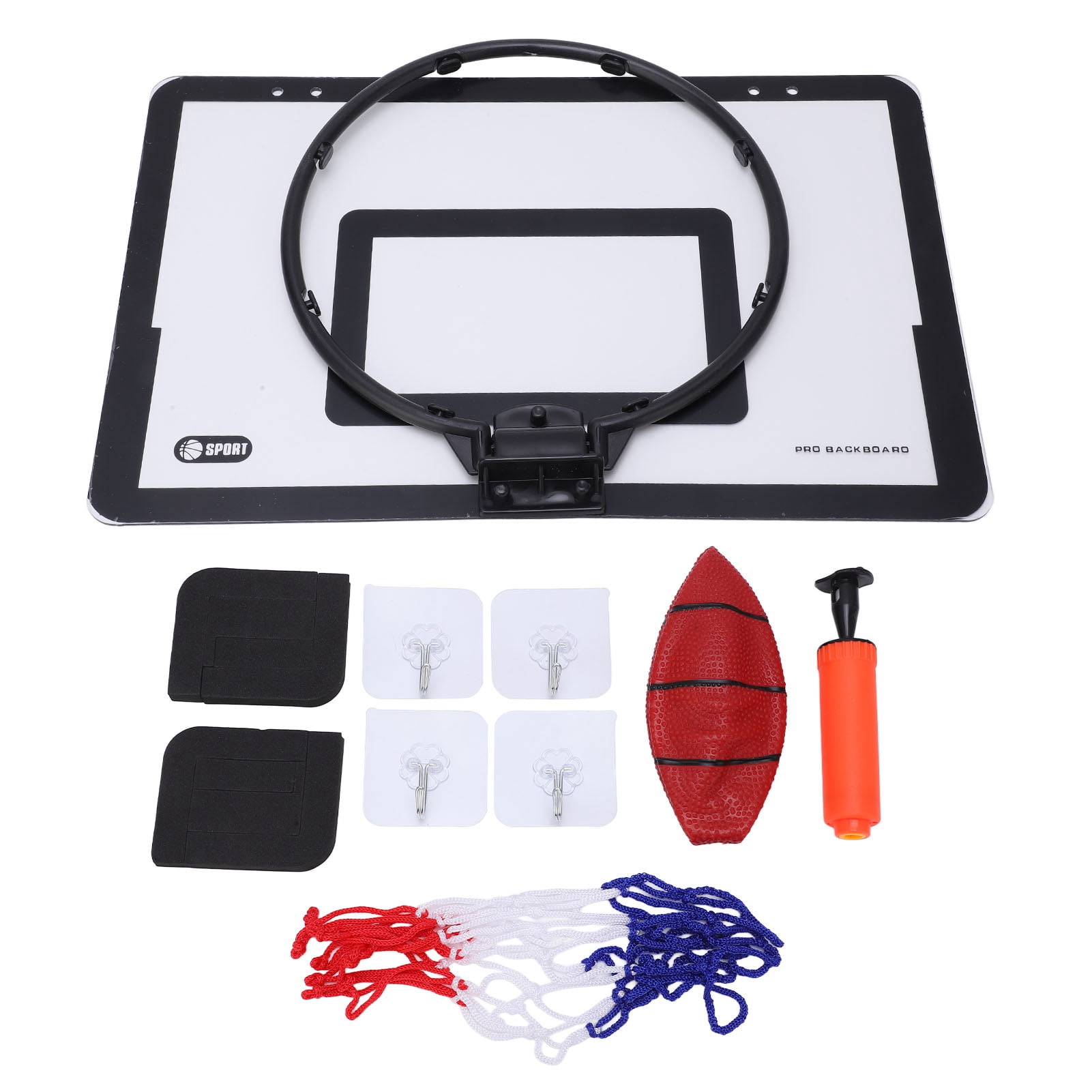 NFTIGB Hanging Door Mounted Basketball Hoop Set Perforation Free Indoor Outdoor Game For Kids Teen Toddler Basketball Lover Toy Gift With Accessories (16.14 in / 41 cm)