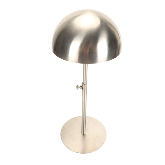 NFTIGB Hat Display Stand Multifunctional Portable Adjustable Height Stainless Steel Hat Rack Stand for Multiple Hat Storage Silver